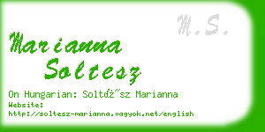 marianna soltesz business card